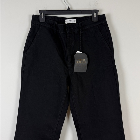 Mango Black Denim Jeans NWT Size 8 - Picture 2 of 8